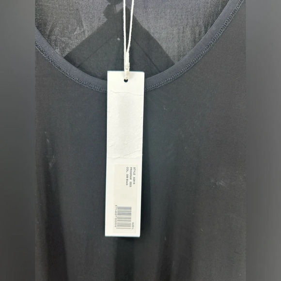 GANNI Bodysuit Top Womens L Black  All Crew Neck Long Sleeve Thin - Picture 5 of 13